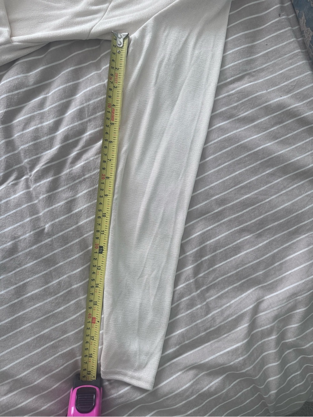 Baltic Born Long Sleeve Cream Draped V-Neck Maxi Dress - Picture 6 of 6